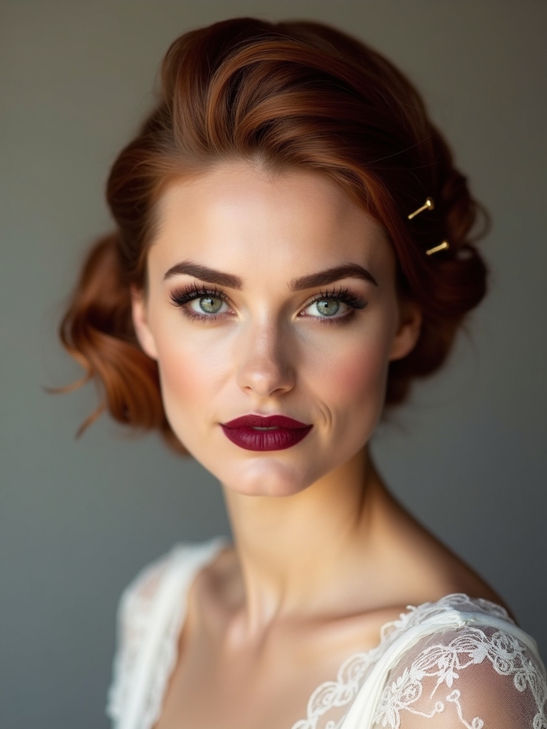 vintage finger wave updo tutorial