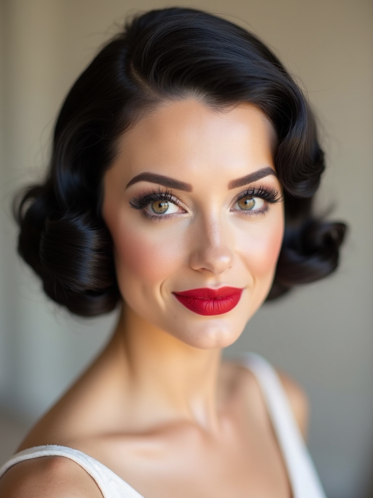vintage glam finger waves