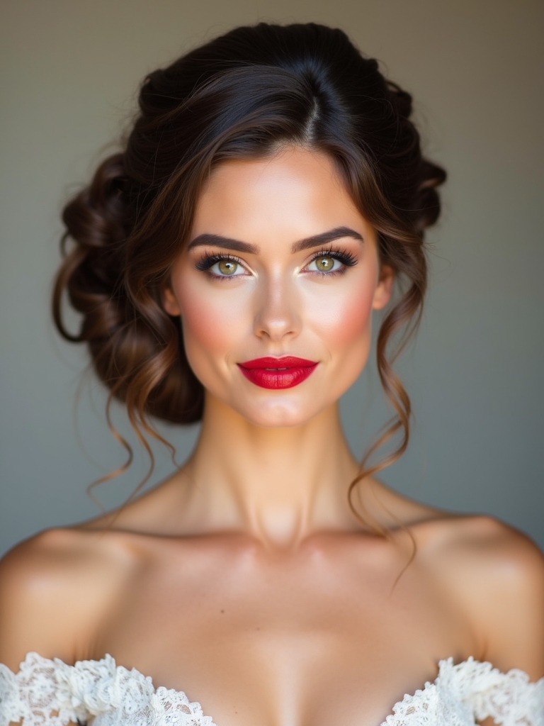 vintage glam updo twists