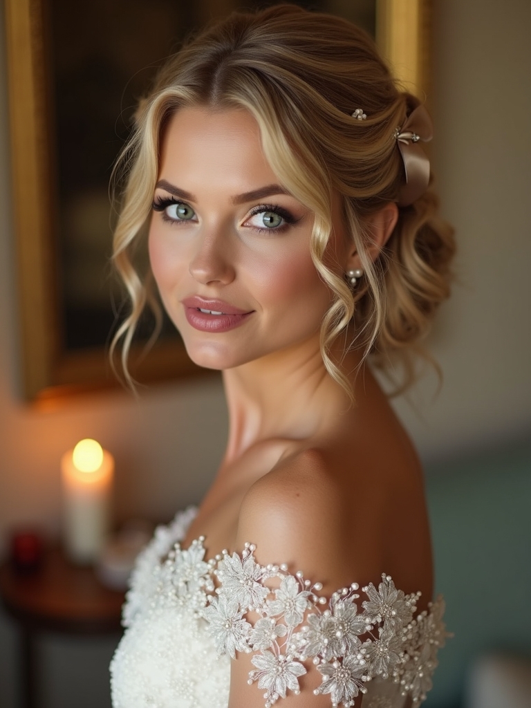 vintage glam with charm