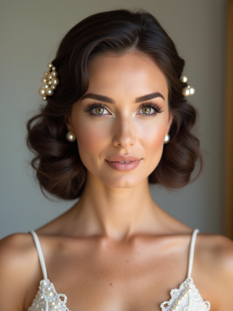 vintage glam with pearls