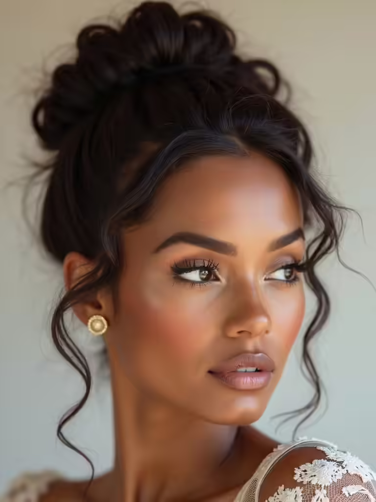 vintage inspired textured bun