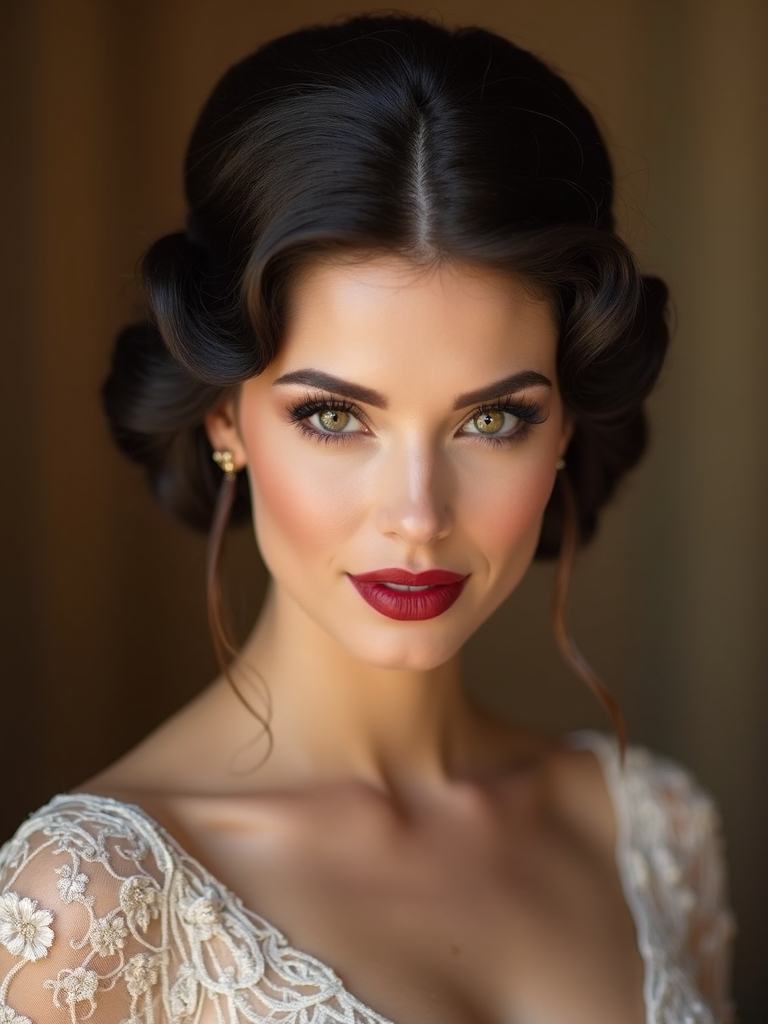 vintage updo styling guide