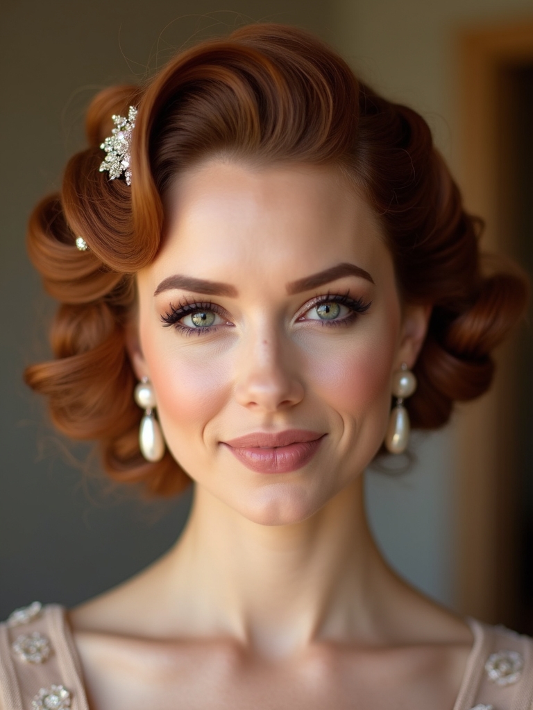 vintage waves with accessories