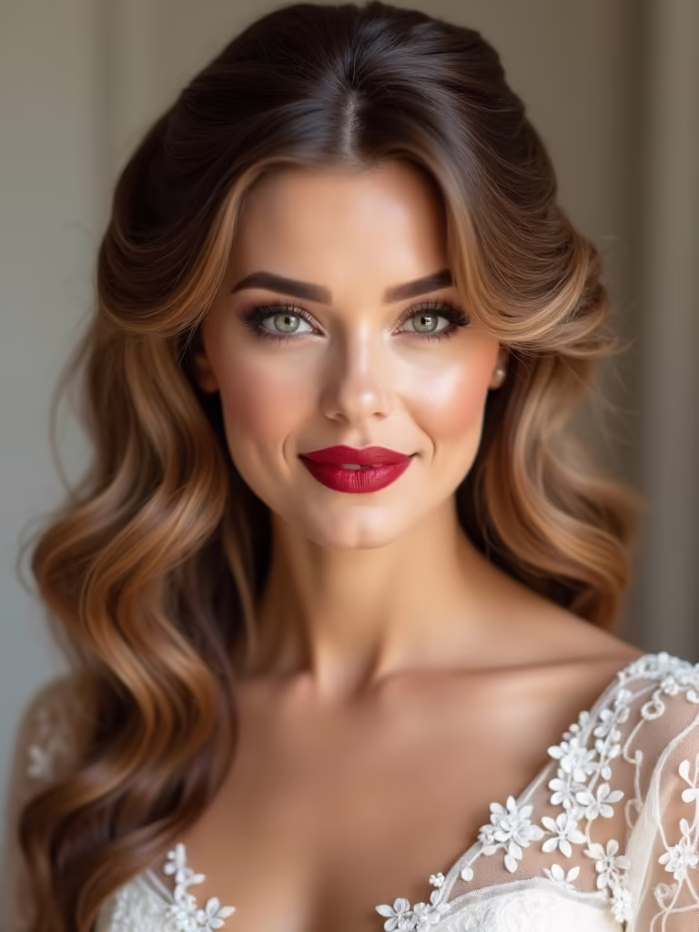 vintage waves with delicate knot