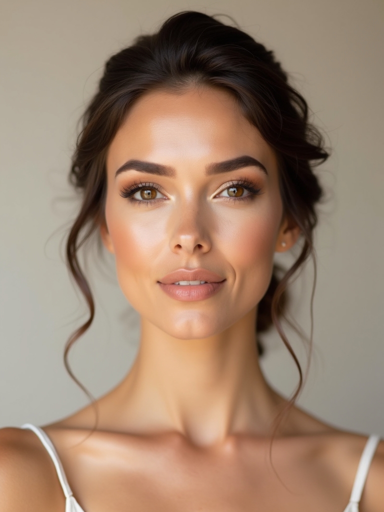 warm earth tones enhance eyes