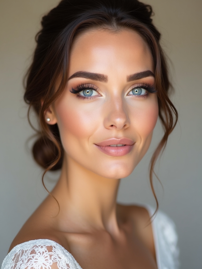 warm tones enhance blue eyes