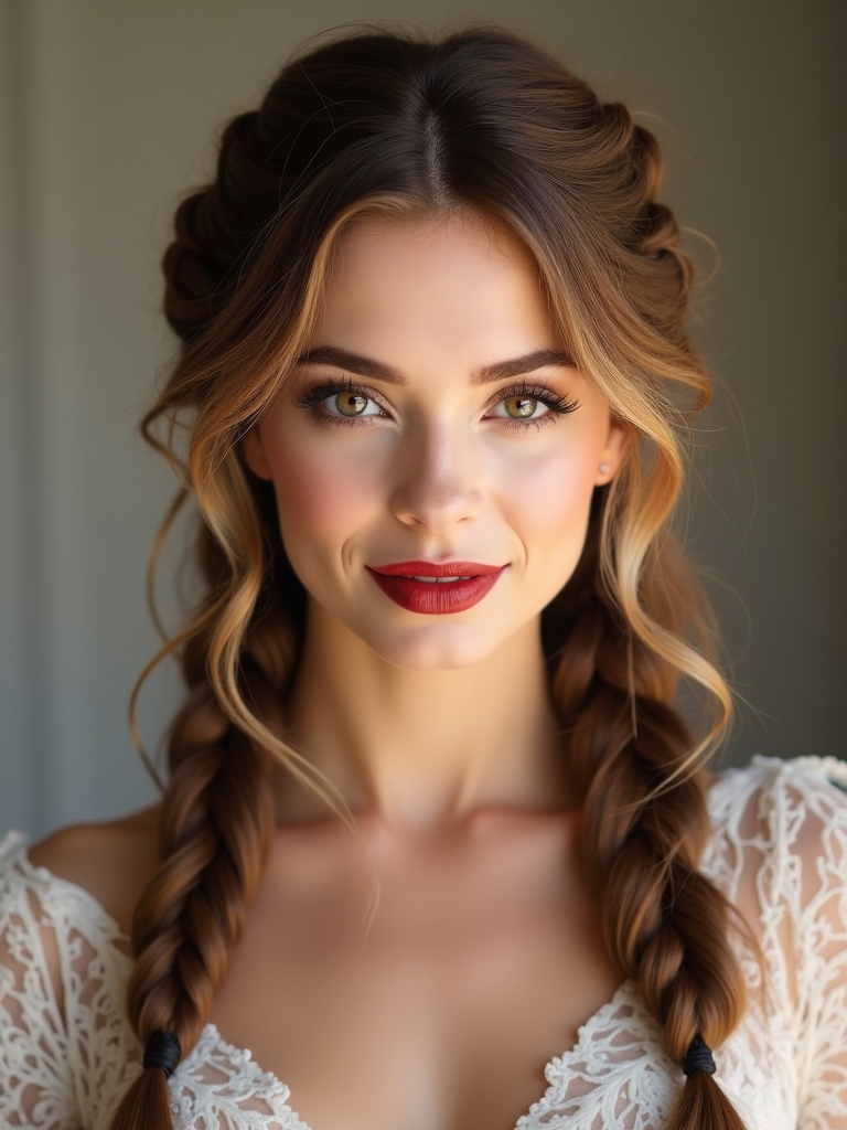 whimsical bridal braided elegance
