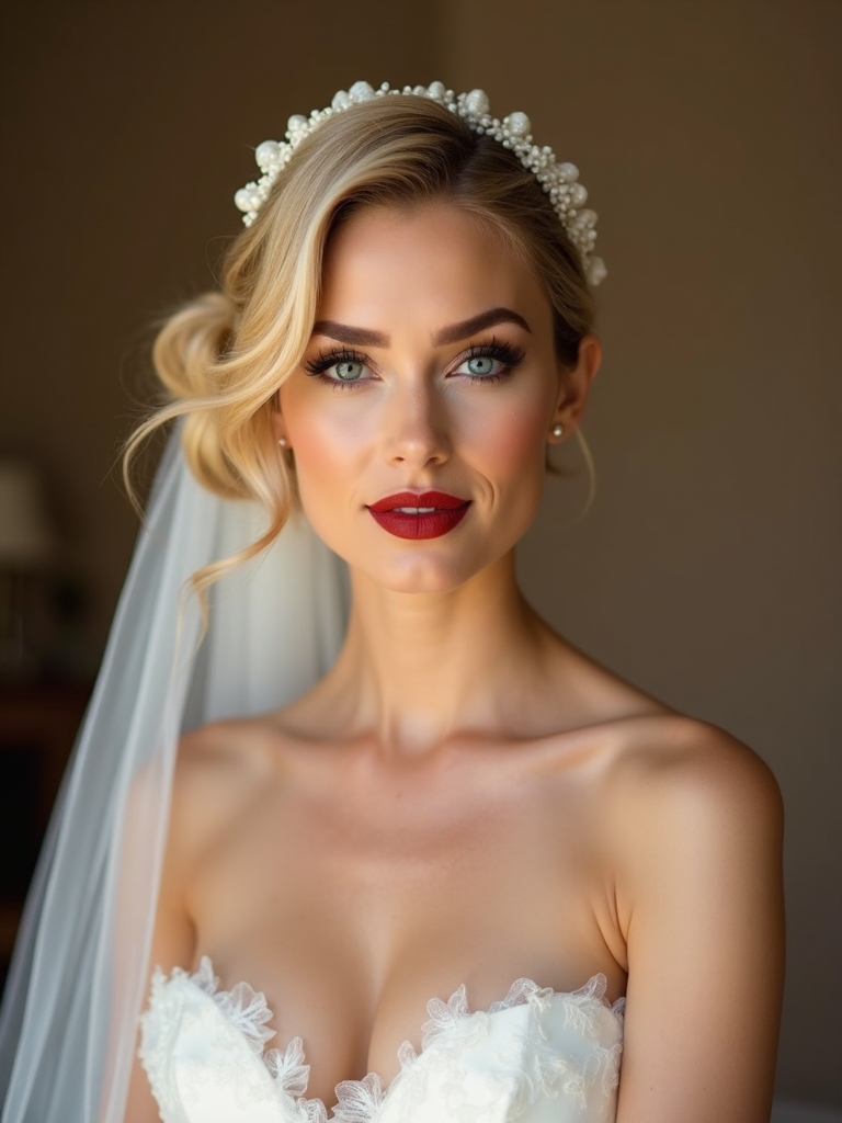 whimsical half up bun style