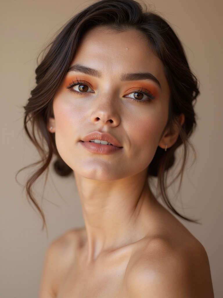 autumn burnt orange eyeshadow