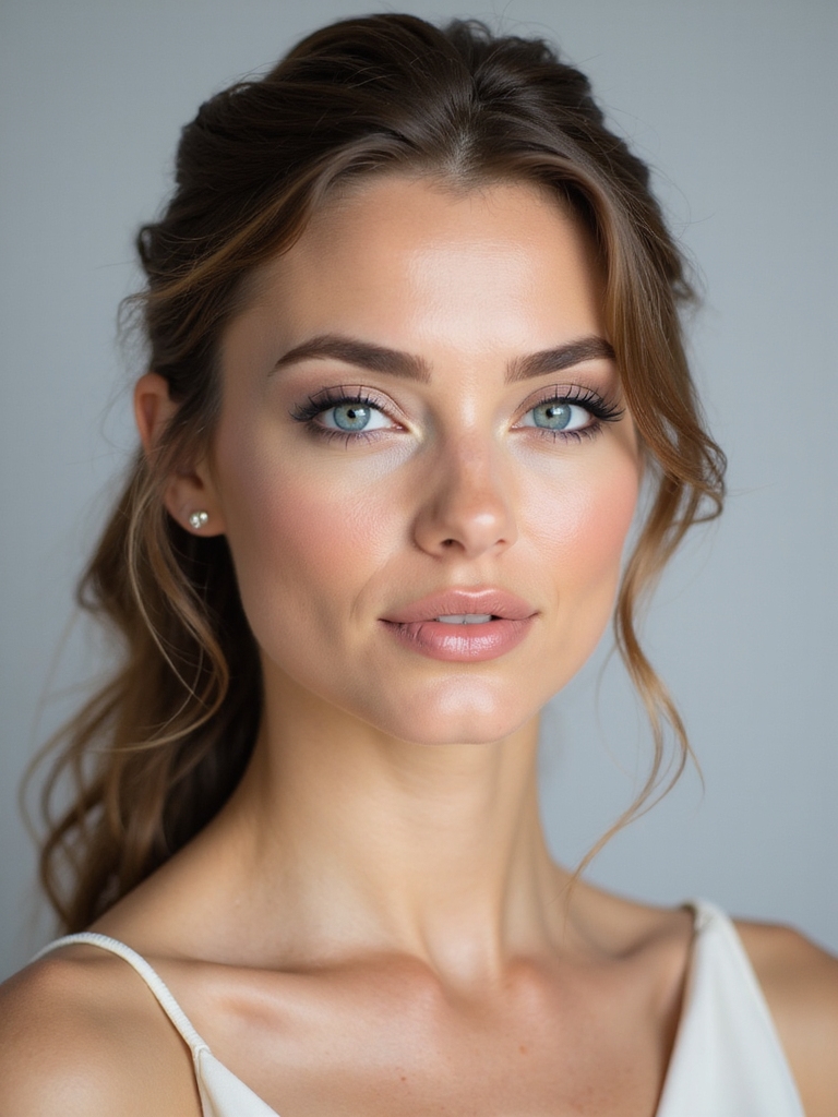 blue eyes perfect makeup finish