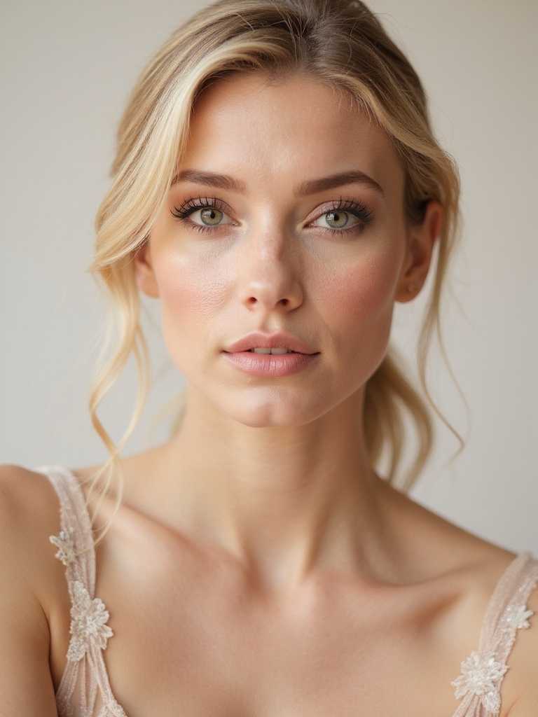 blush colors for blonde brides