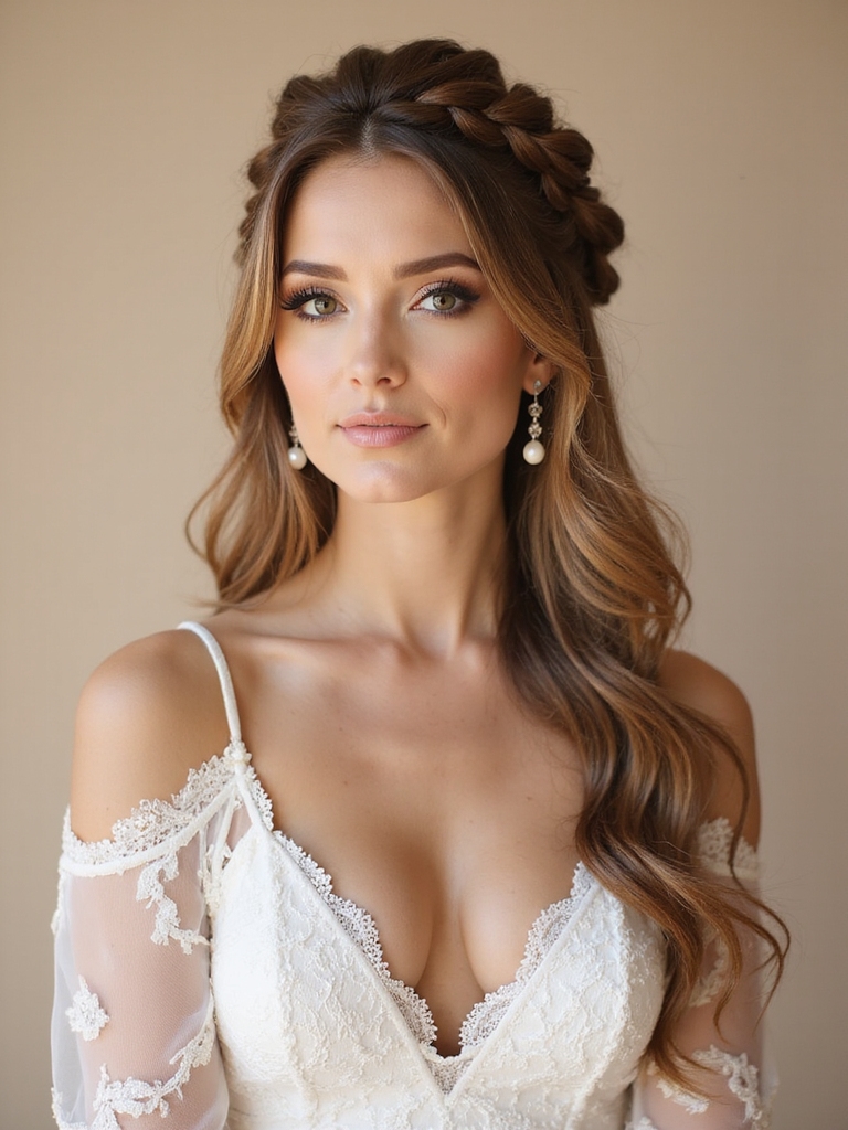 bohemian fishtail braid crown