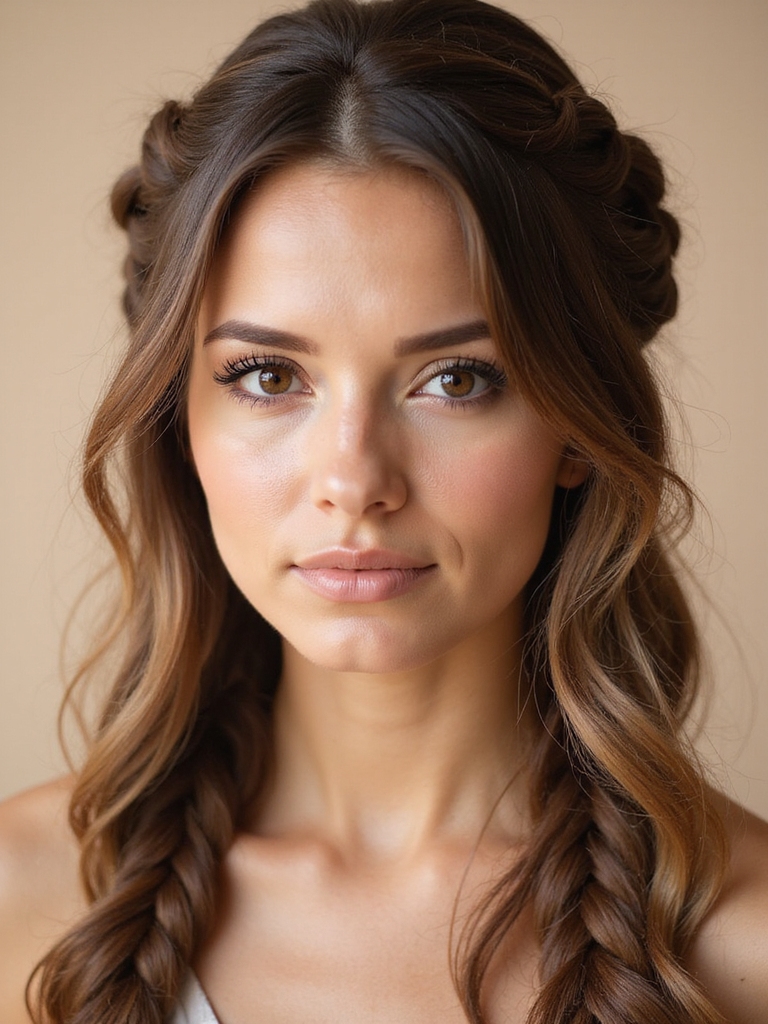 boho braids with tendrils