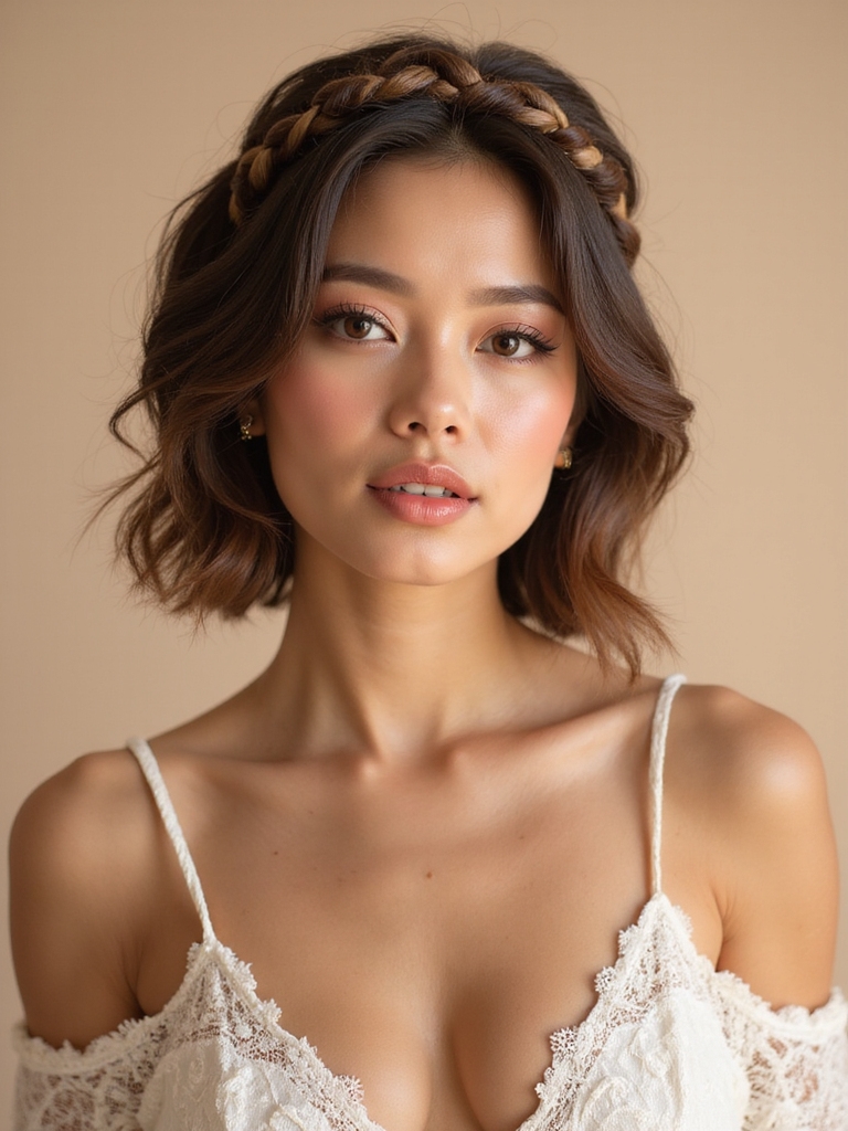 boho chic braided headband style