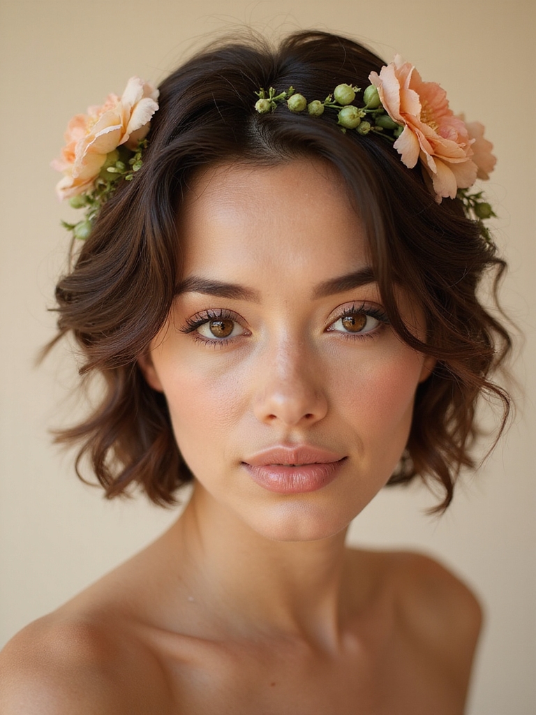 boho chic bridal hairstyle