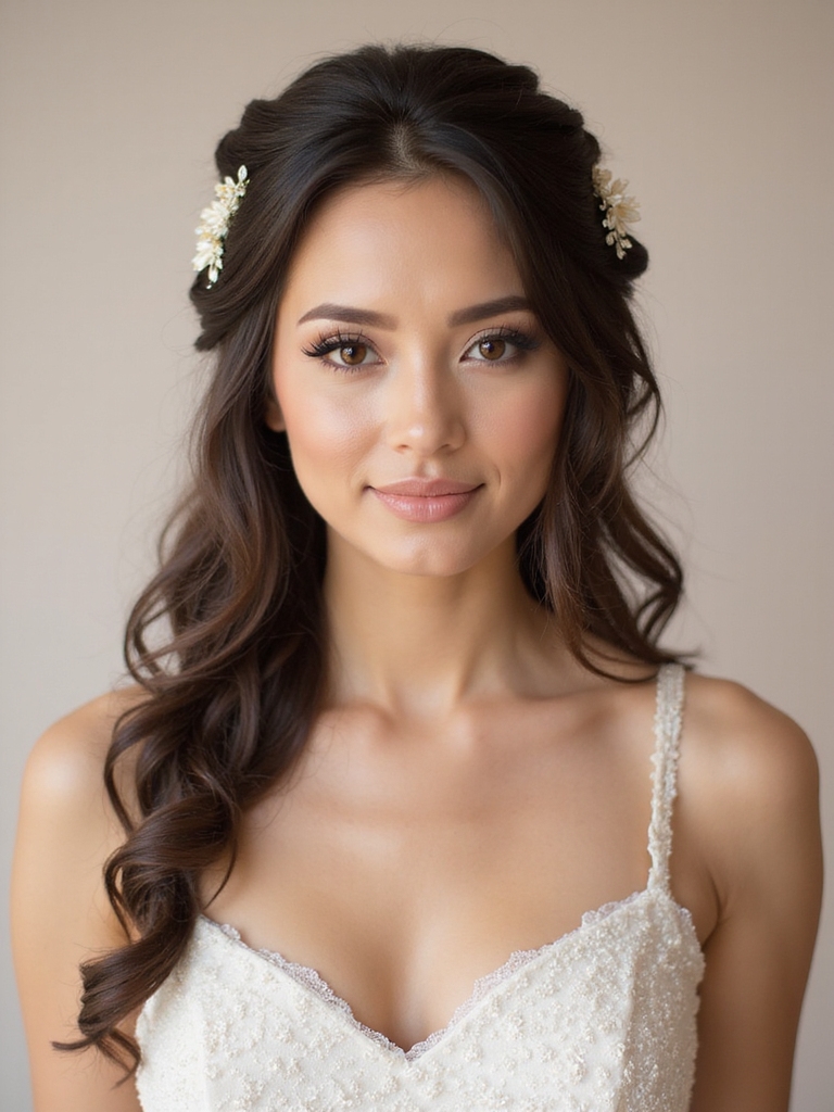 boho face framing twists elegance