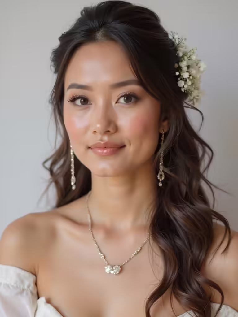boho half up hairstyles