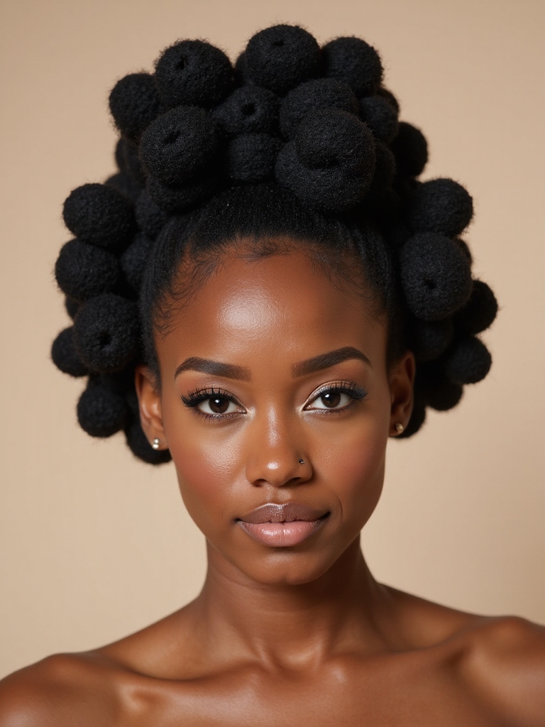 bold bantu knots elegance