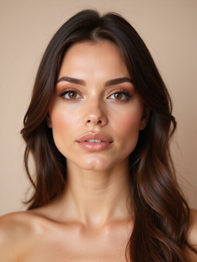bold bronze enhances brown eyes