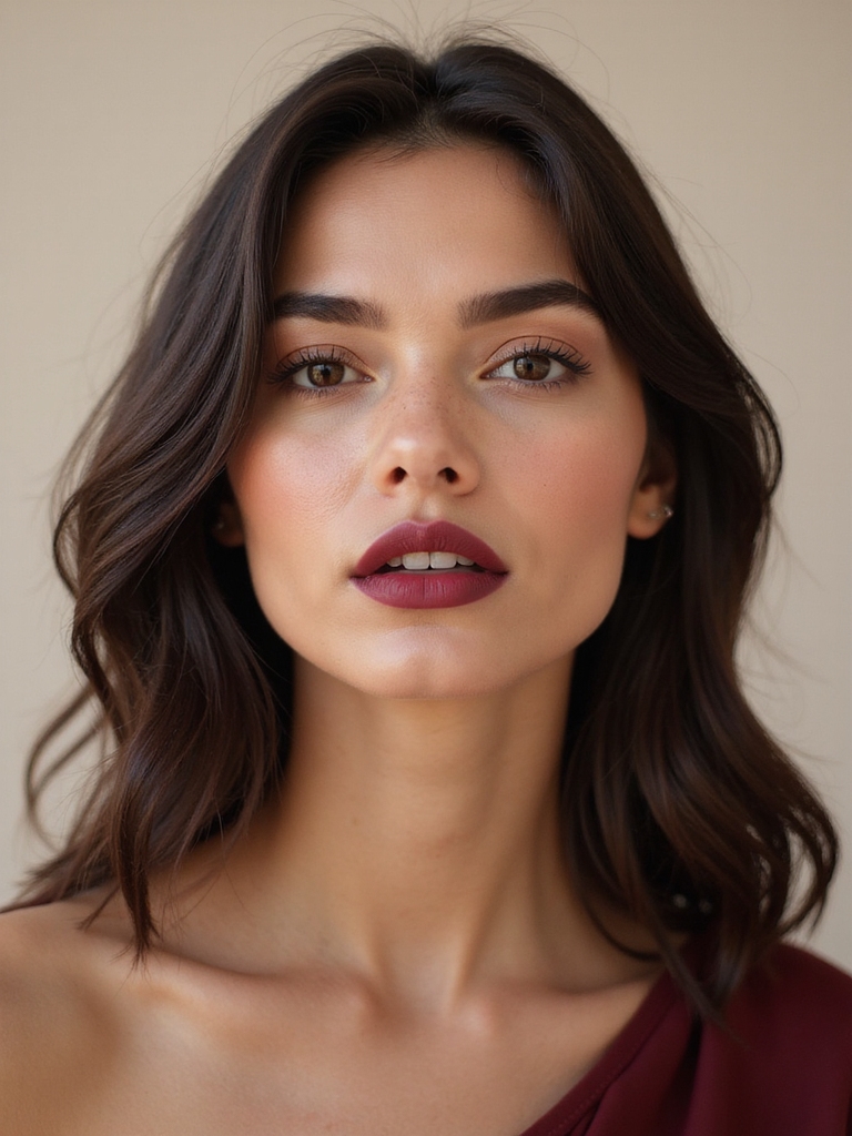 bold deep berry lips