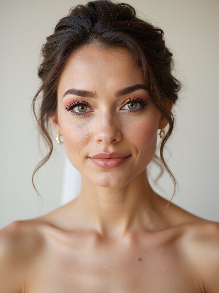 bold dramatic bridal eyes