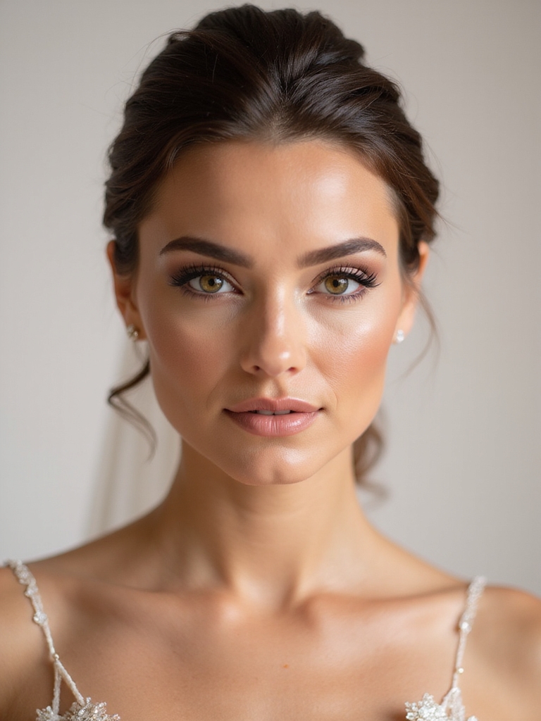 bold dramatic bridal makeup