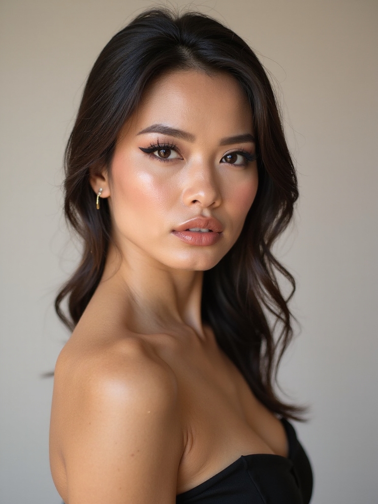 bold glam engagement makeup