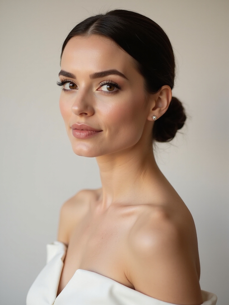 bold glamorous bridal makeup