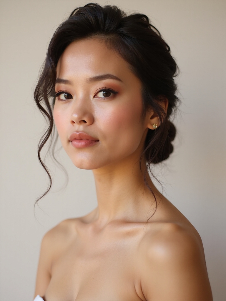 bold glamorous bridal transformation