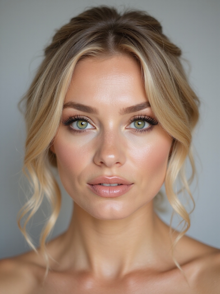 bold makeup for green eyes