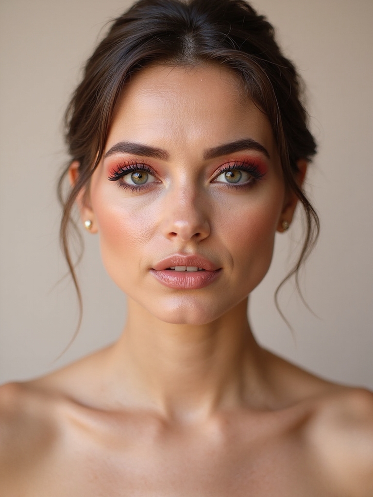 bold playful bridal makeup
