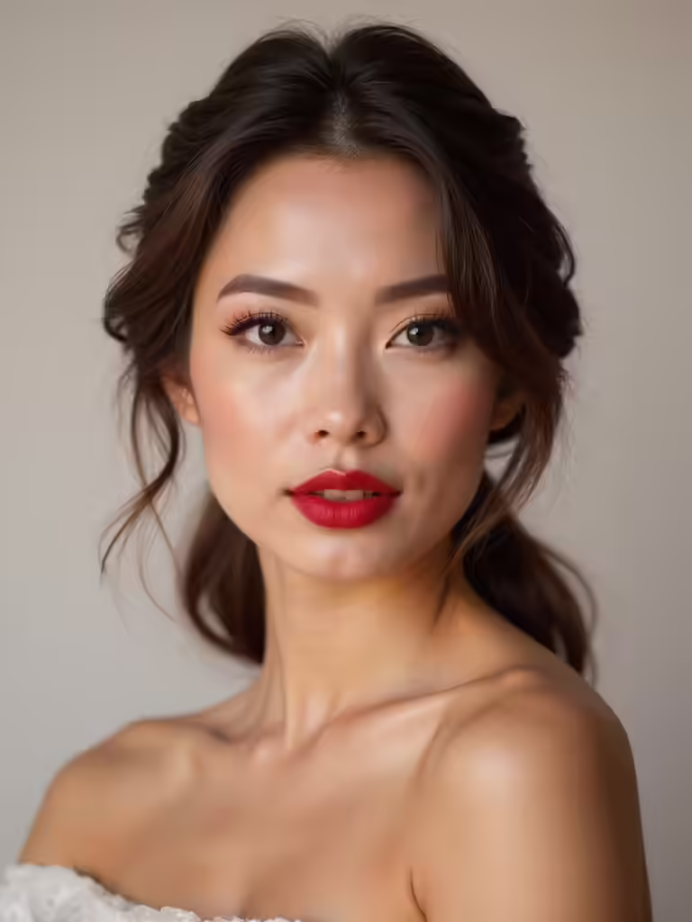 bold red bride looks