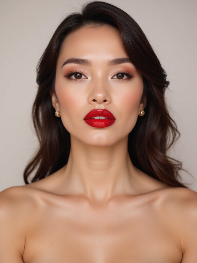 bold red lip tips