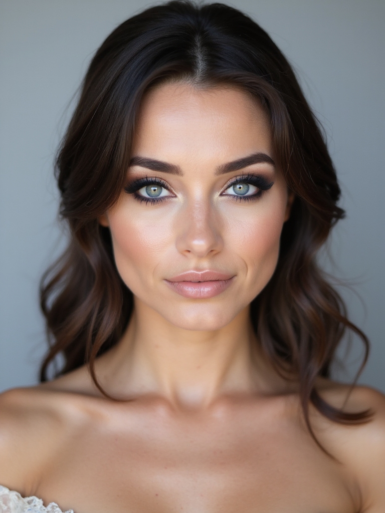 bold smoky eyes for brides