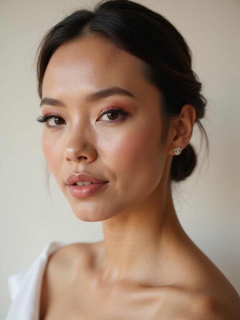 bold vibrant bridal makeup