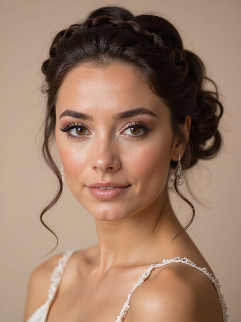 braided crown bohemian hairstyle