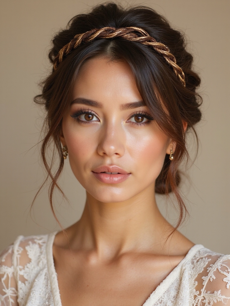 braided headband for short hair