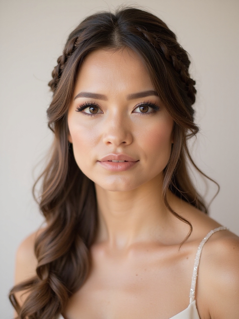 braids with deep side part