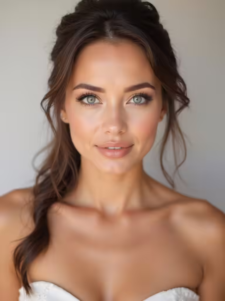 bridesmaid makeup for blue eyes