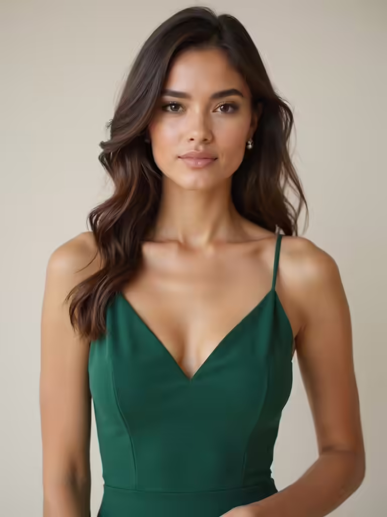 bridesmaid makeup for green dresses