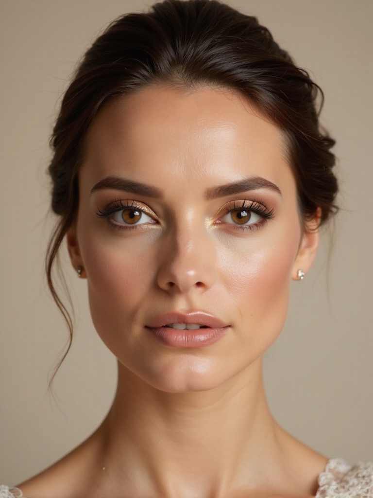 bronze and gold makeup
