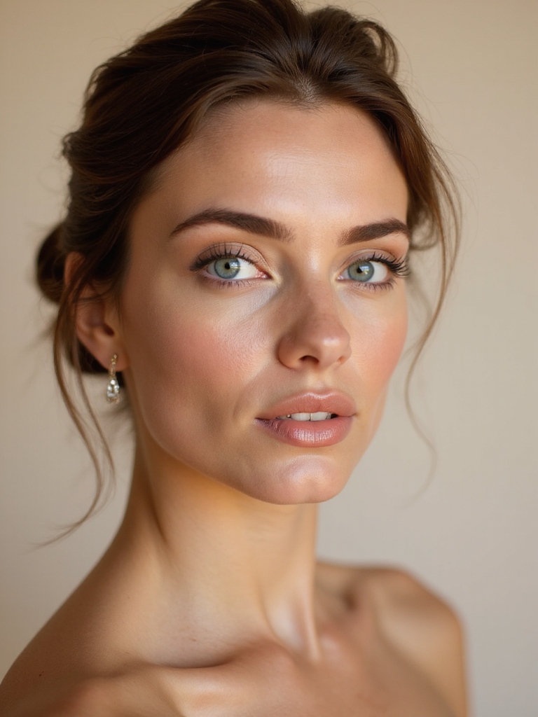 bronze enhances blue eyes