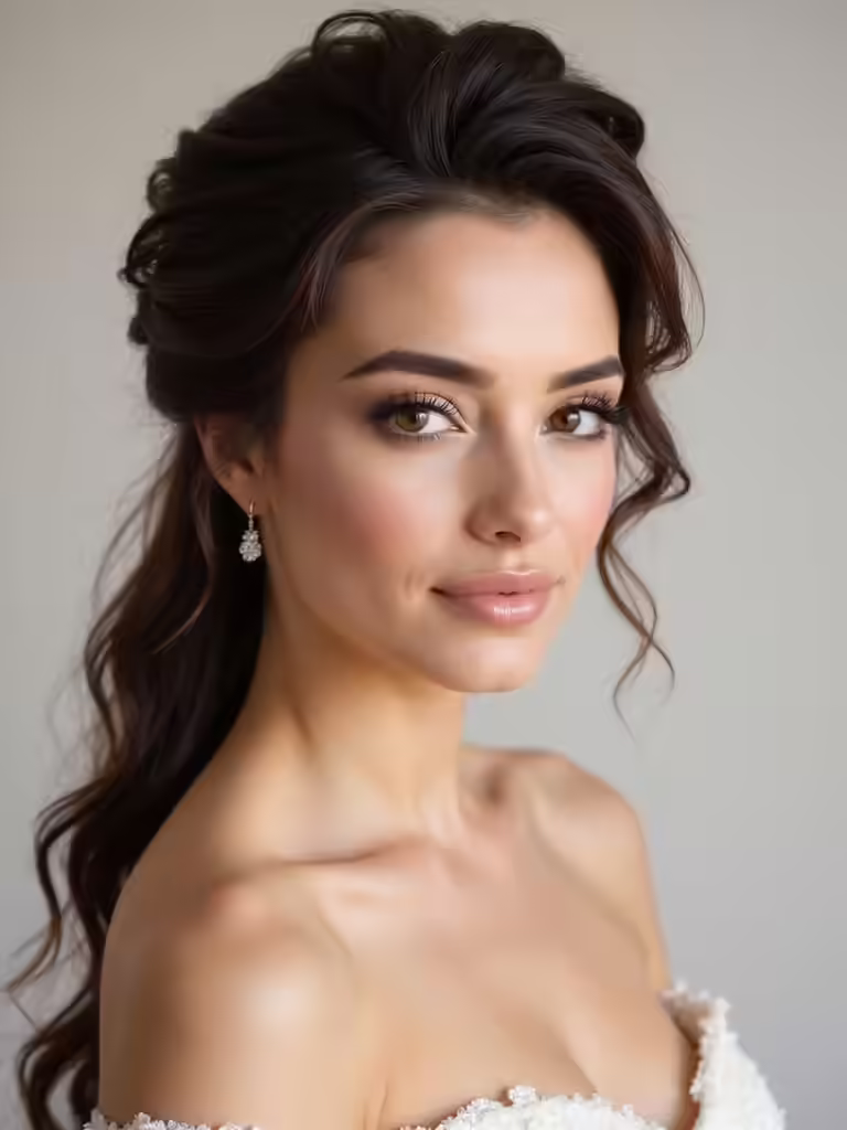 brunette wedding hair styles