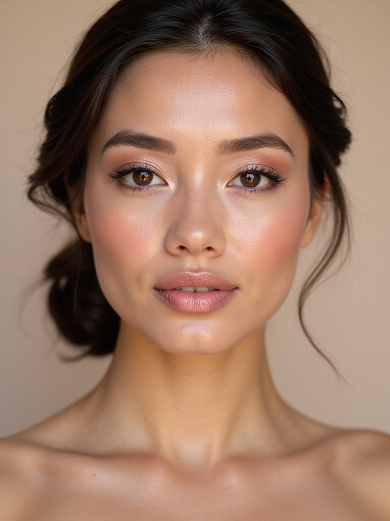 champagne pink bridal eyeshadow