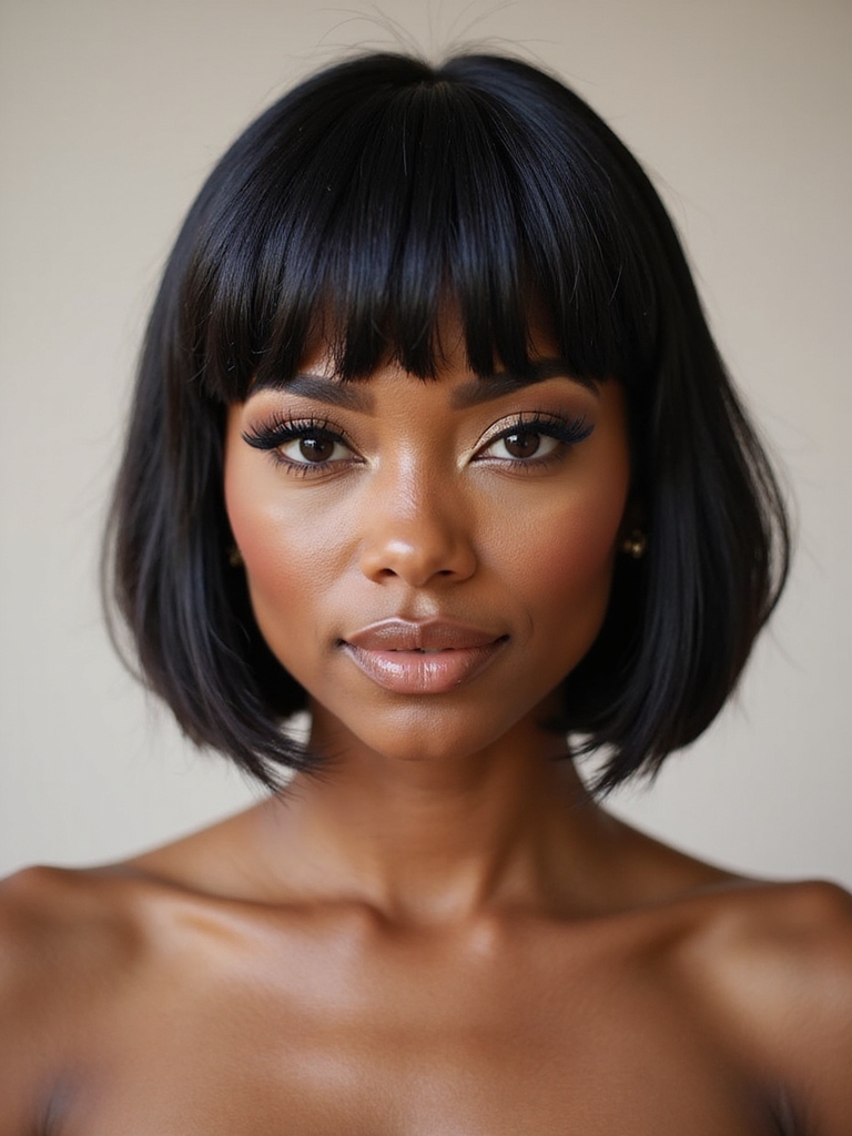 chic blunt bob elegance