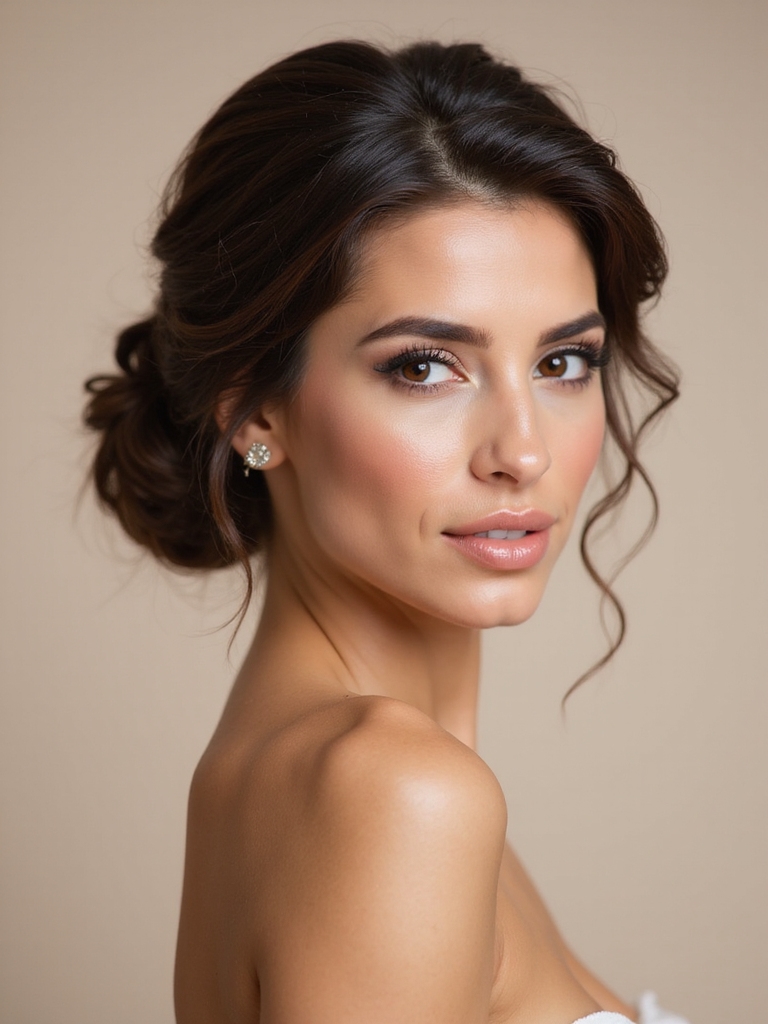 chic polished low bun