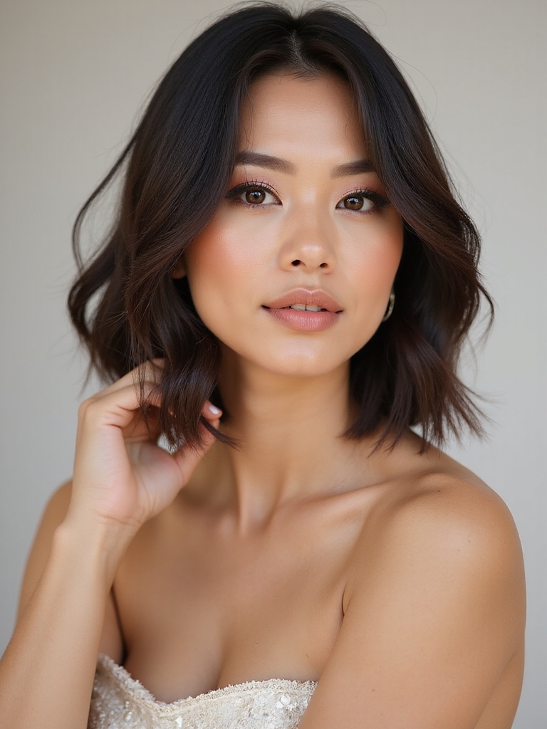 chic textured bob elegance