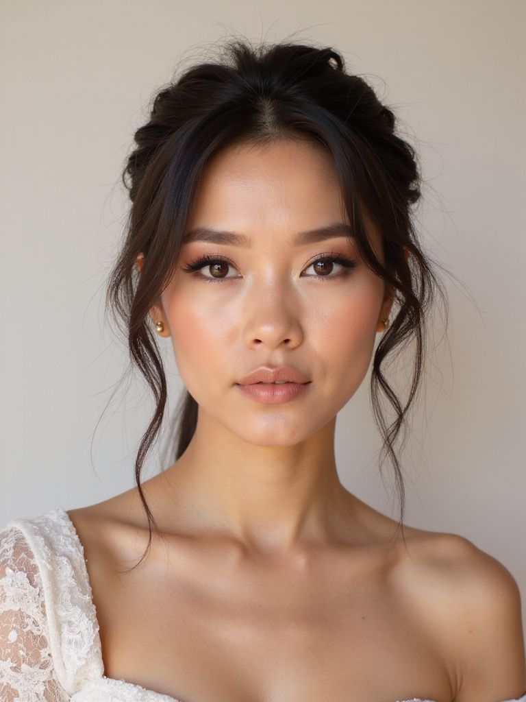 classic neutral bridesmaid makeup
