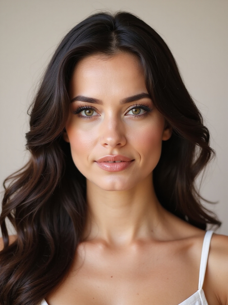 classic romantic half up hairstyle